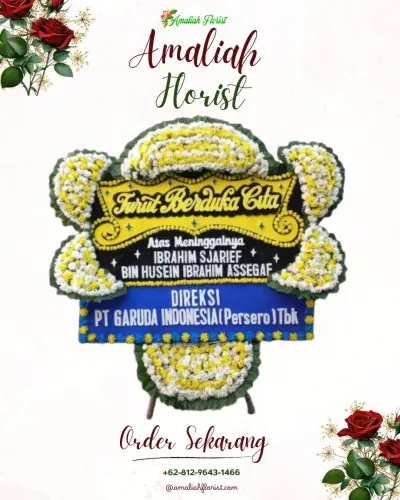 Papan Bunga Duka di Cikareo